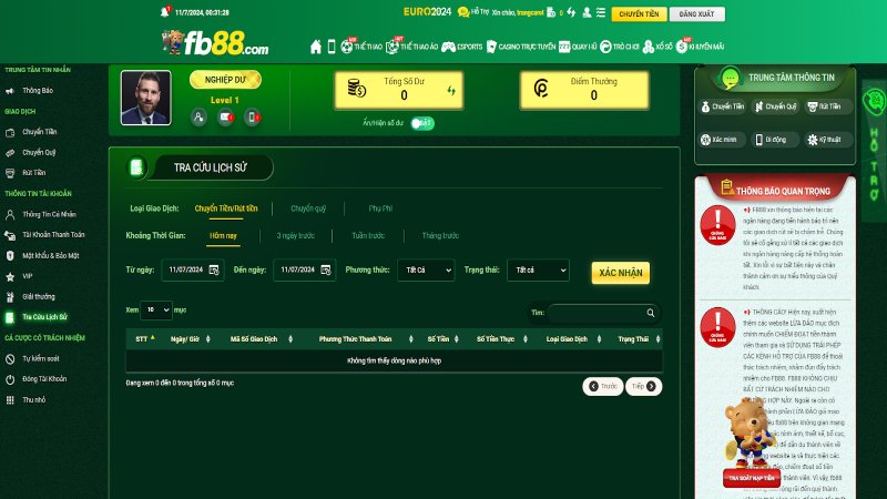 Rút tiền FB88: Hướng dẫn chi tiết thực hiện chính xác 4 Thực hiện giao dịch rút tiền FB88 về tài khoản