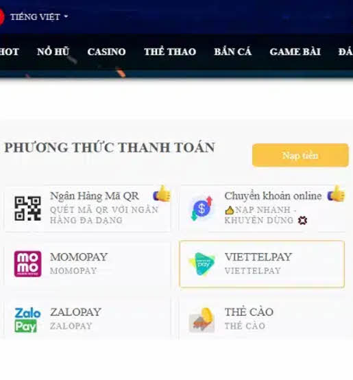 Hướng Dẫn Từng Bước Nạp Tiền Nhanh Chóng